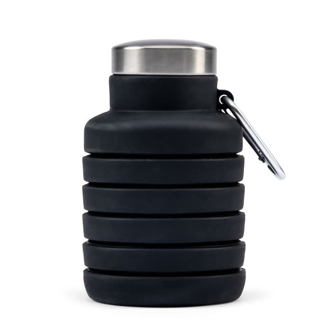 Orrefors Hunting Vattenflaska Silikon, Svart, 500 ml