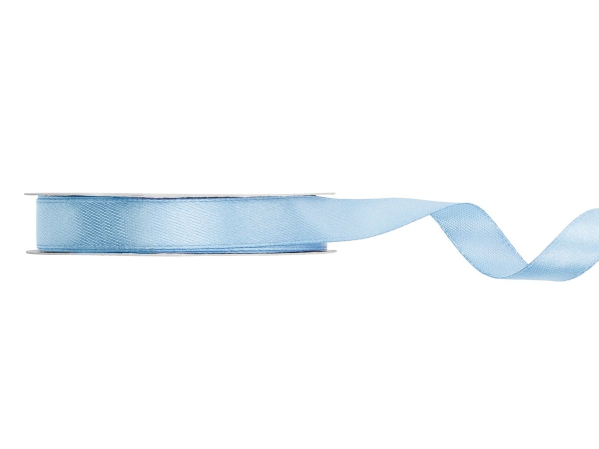 Lichtblauwe Lint 12Mm Satijn 25m