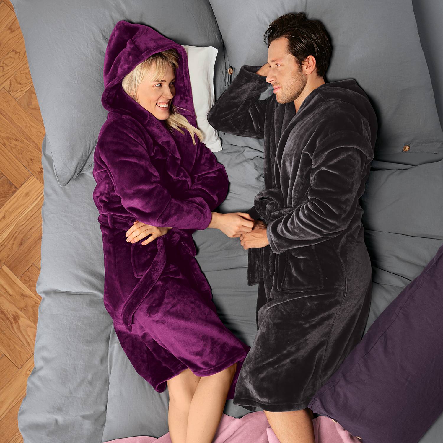 REDBEST Fleece Unisex-Bademantel 