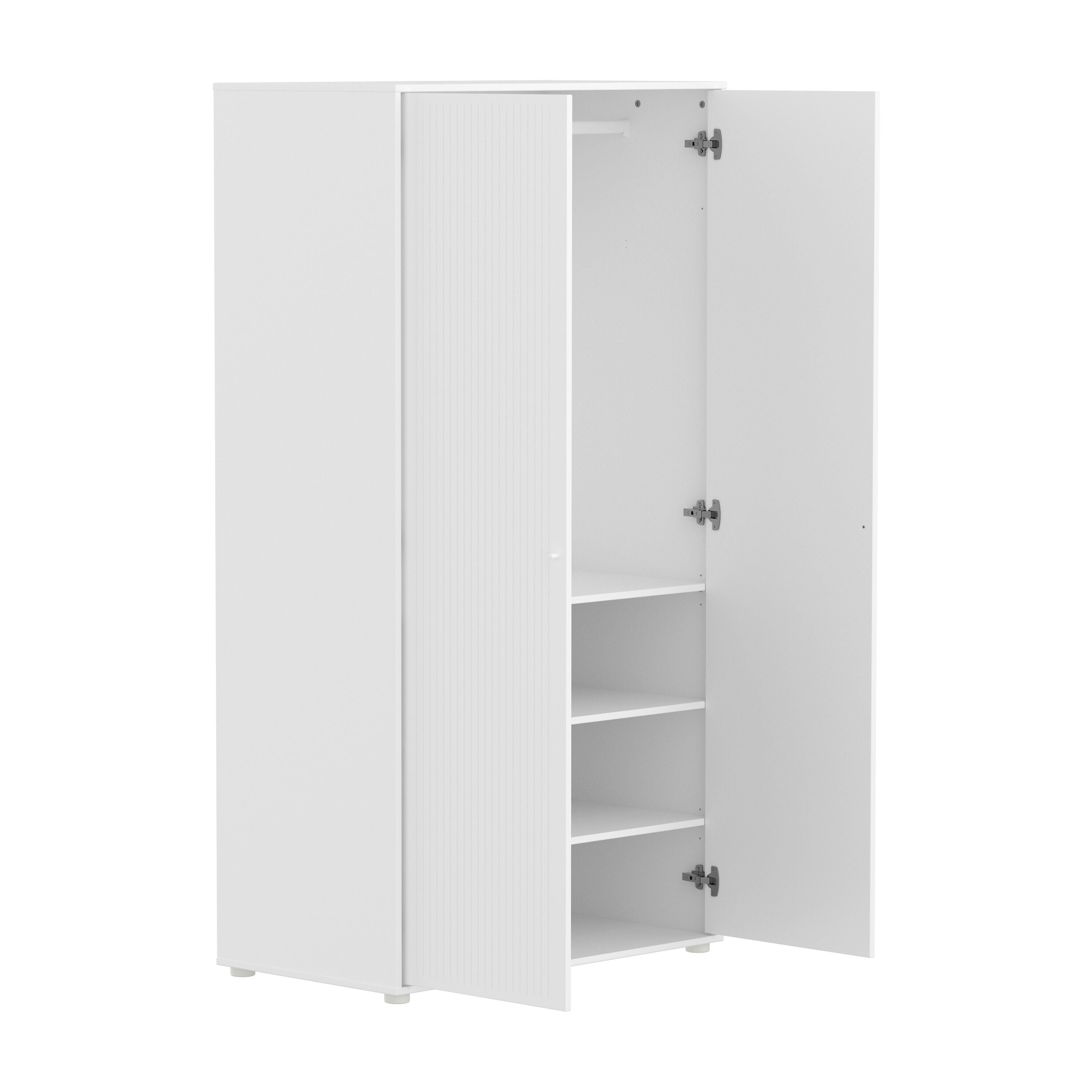 Flexa SAGA Schrank - Weiss / B: 100.0 cm x T: 55.0 cm x H: 190.0 cm