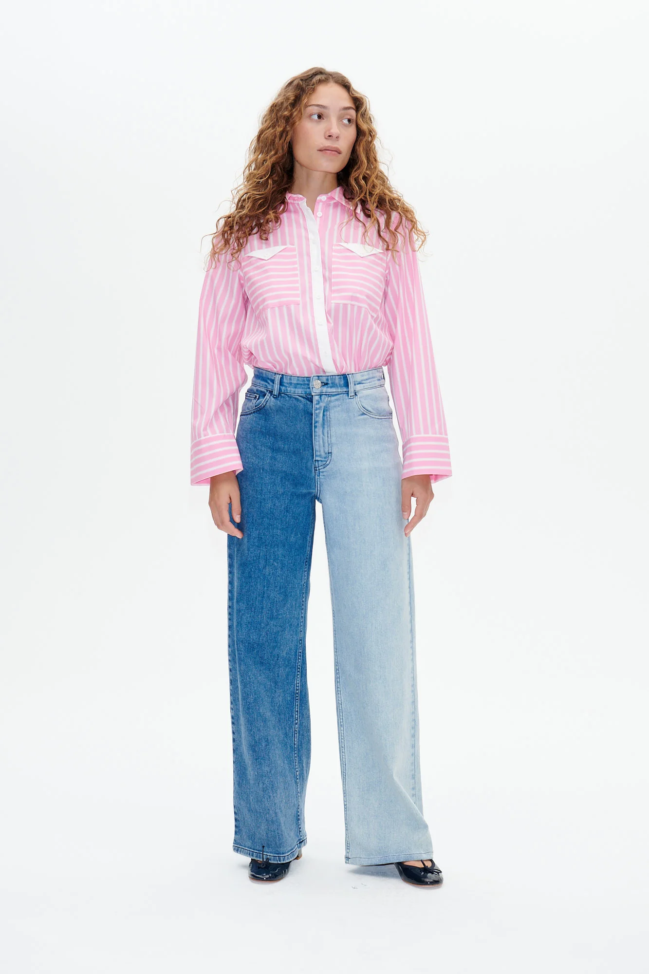 Baum und Pferdgarten  Nini wide leg jeans - Dark Cool Denim