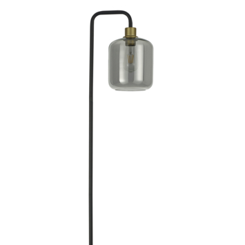 Vloerlamp Lusso rookglas 150xØ28 cm