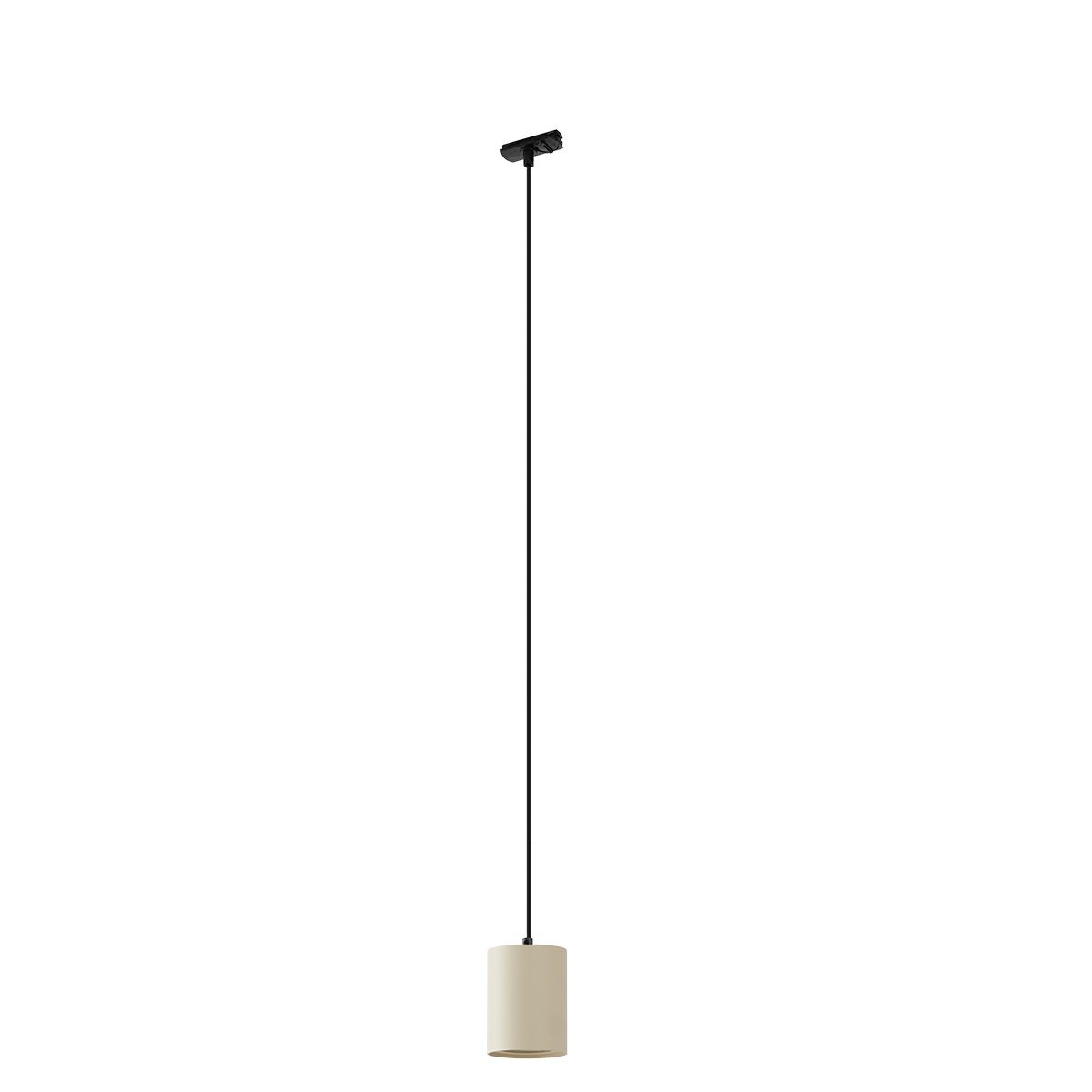 Moderne hanglamp beige met zwart voor railsysteem 1-fase GU10 70mm - Iconic Holt