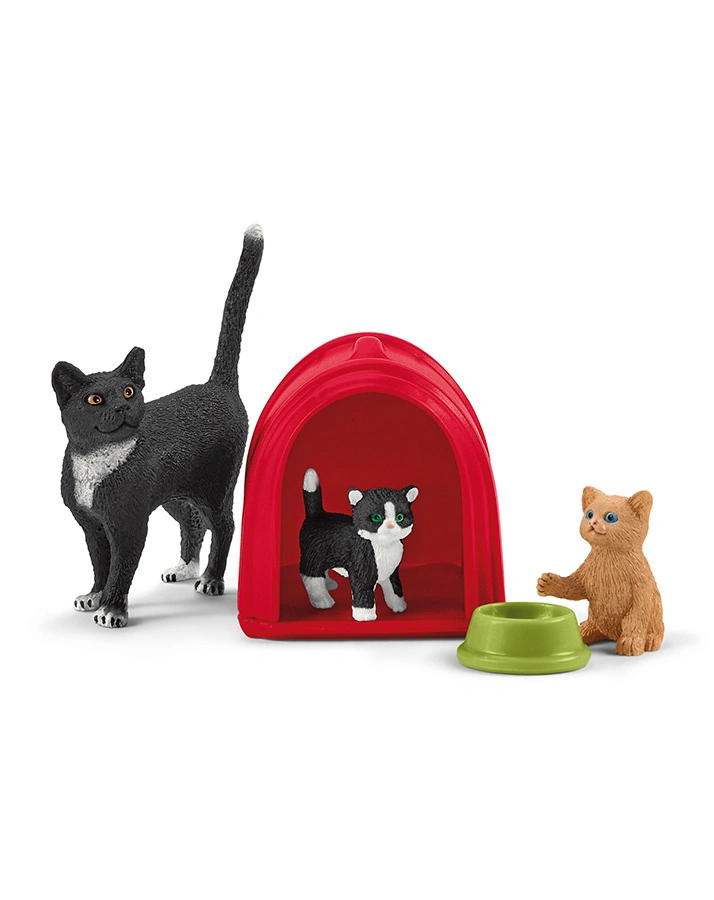 schleich® 42501 Farm World – Spielspaß für niedliche Katzen