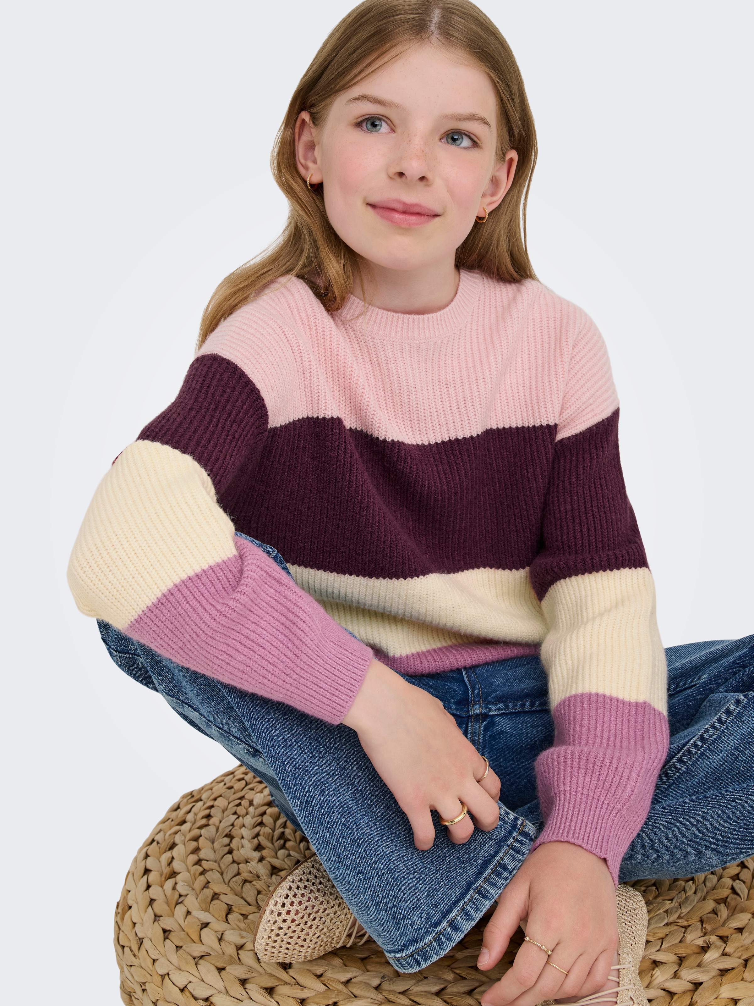 KIDS ONLY Strickpullover »KOGSANDY L/S STRIPE PULLOVER KNT NOOS«