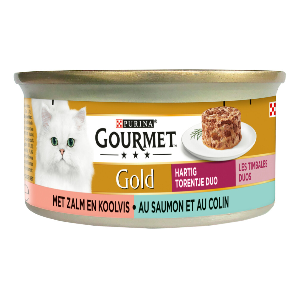 Gourmet Gold Blik Hartig Torentje Zalm85 gr