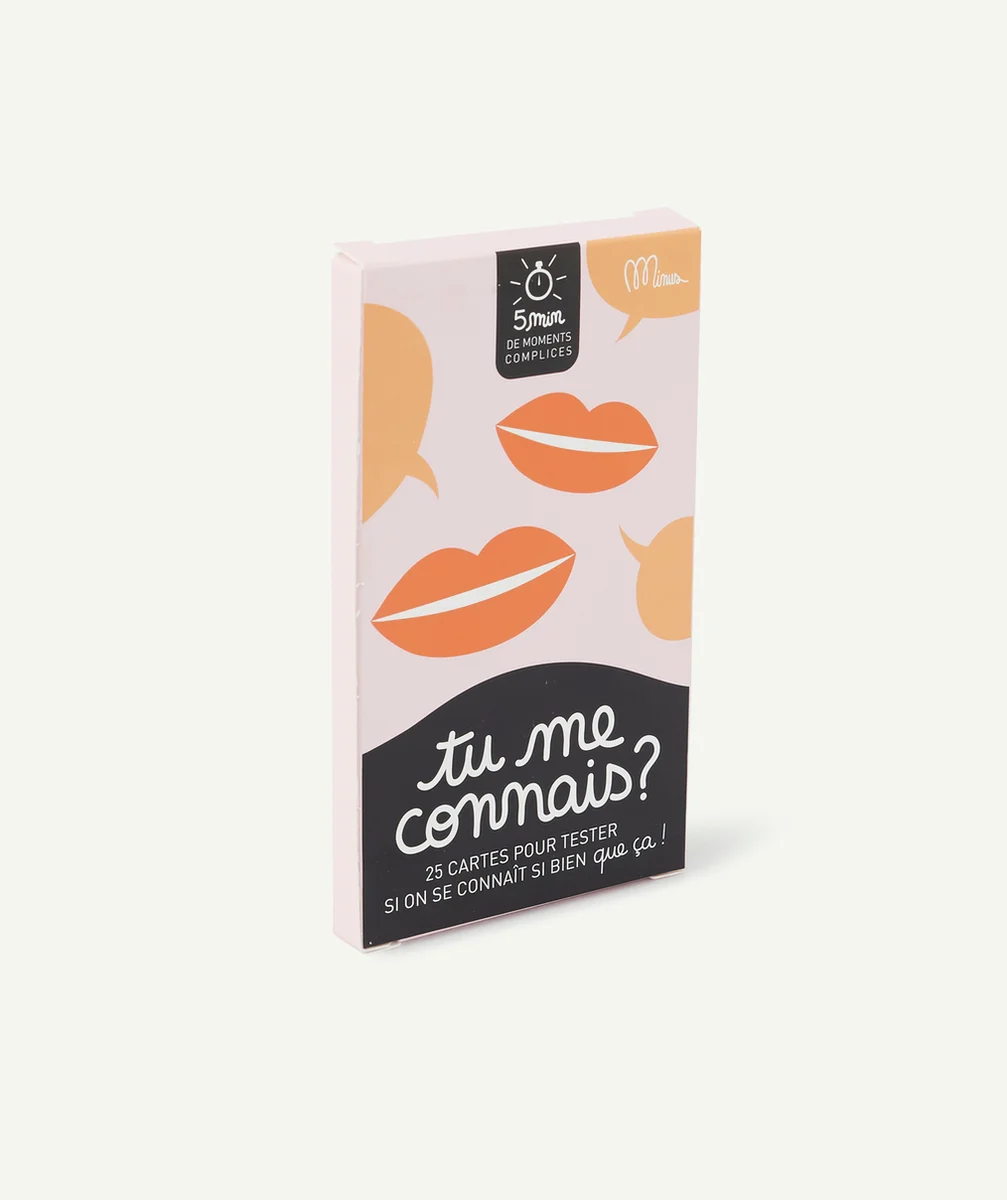 MINUSLE JEU DE CARTES TU ME CONNAIS ?