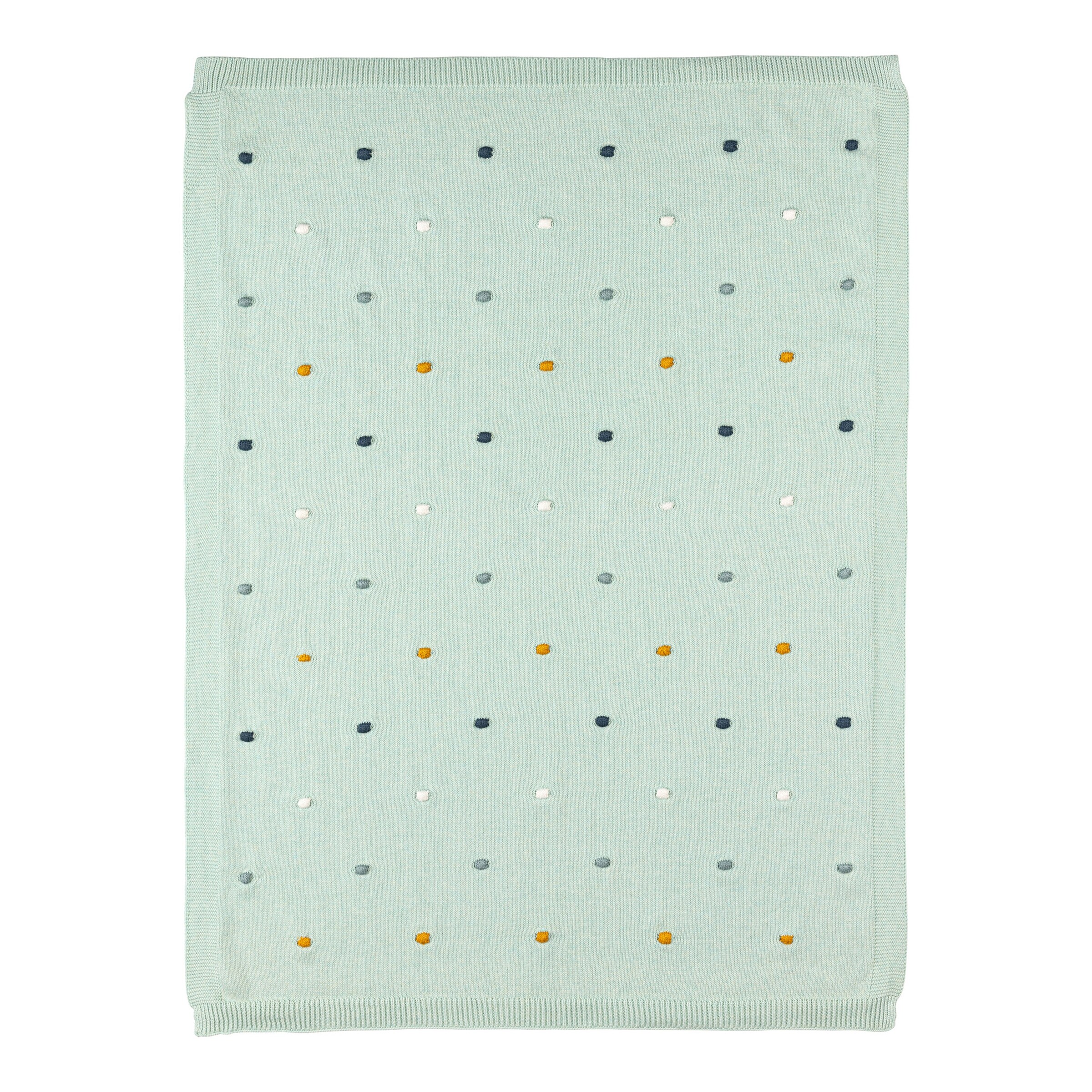 BORNINO HOME Babydecke Dots 80x100 cm mint green