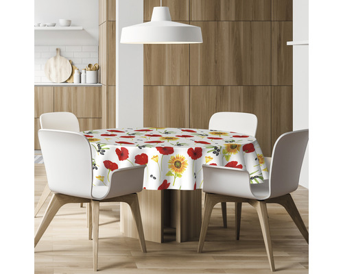 Tafelkleed Stijl Basique Bloemen Ø 140 cm
