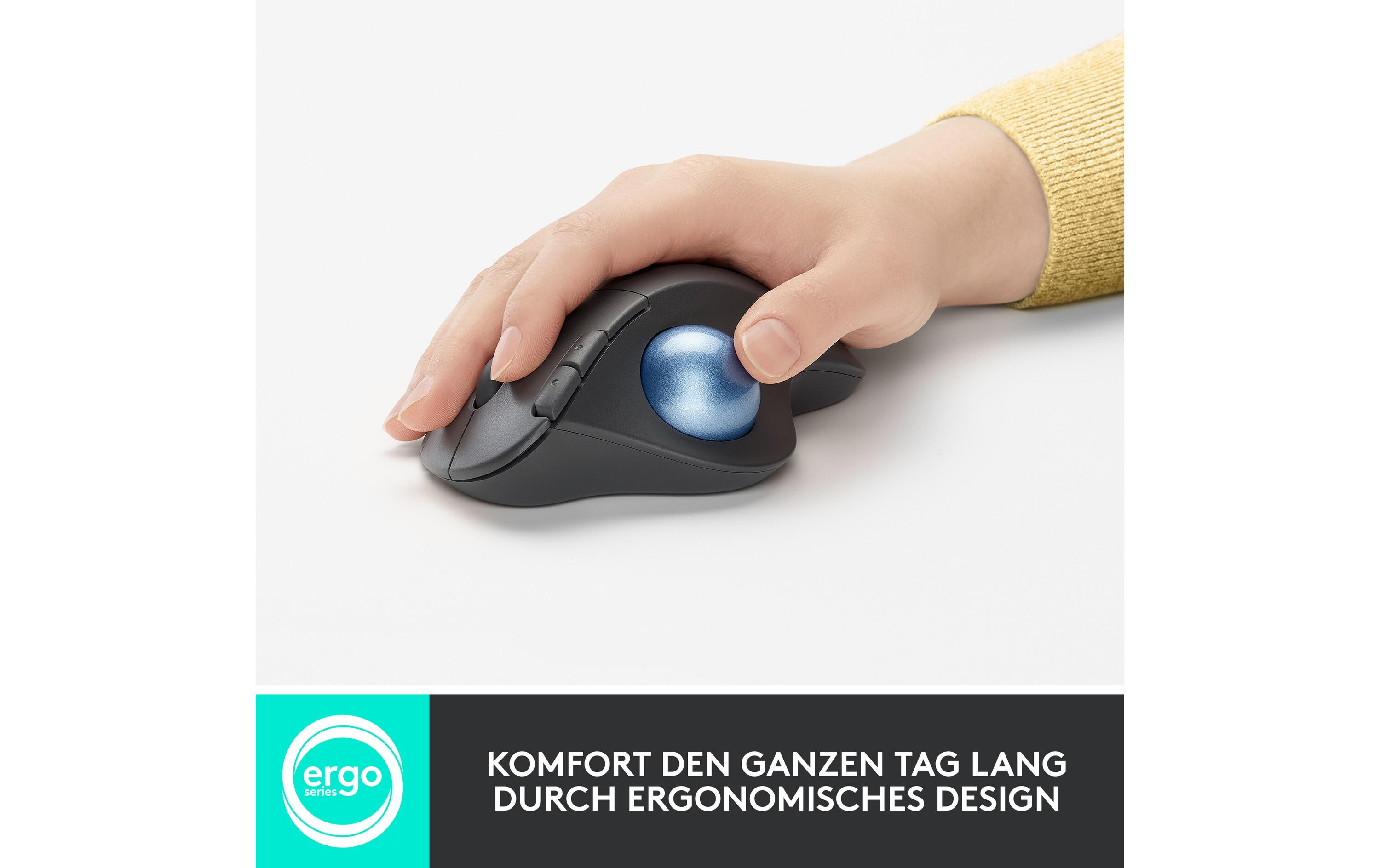 Trackball Ergo M575 for Business Off-whiteKabelloser, ergonomischer Trackball mit Logi Bolt Empfänger