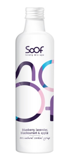 Soof Siroop Blauwe Bes, Zwarte Bes, Lavendel & Appel340ml