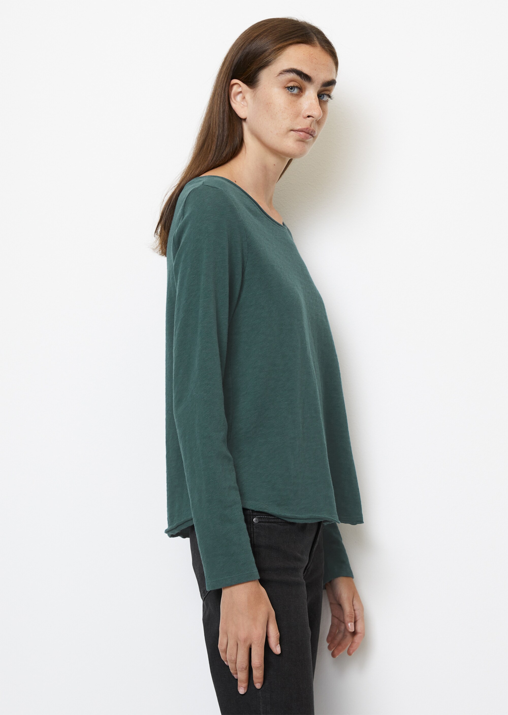 Longsleeve regular aus Heavy-Slub-Jersey