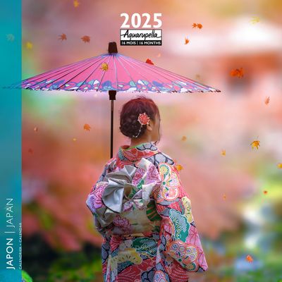 Calendrier mensuel 30x30 cm - 16 mois - Japon