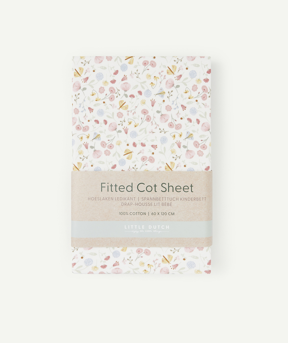 LITTLE DUTCHDRAP HOUSSE LIT BÉBÉ FLEUR 60X120