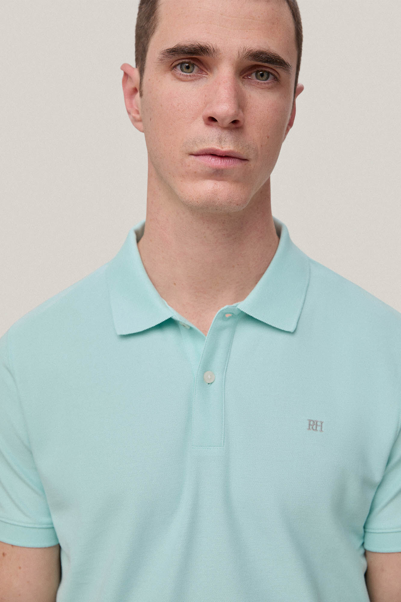 Polo slim fit anti-odor - Azul
