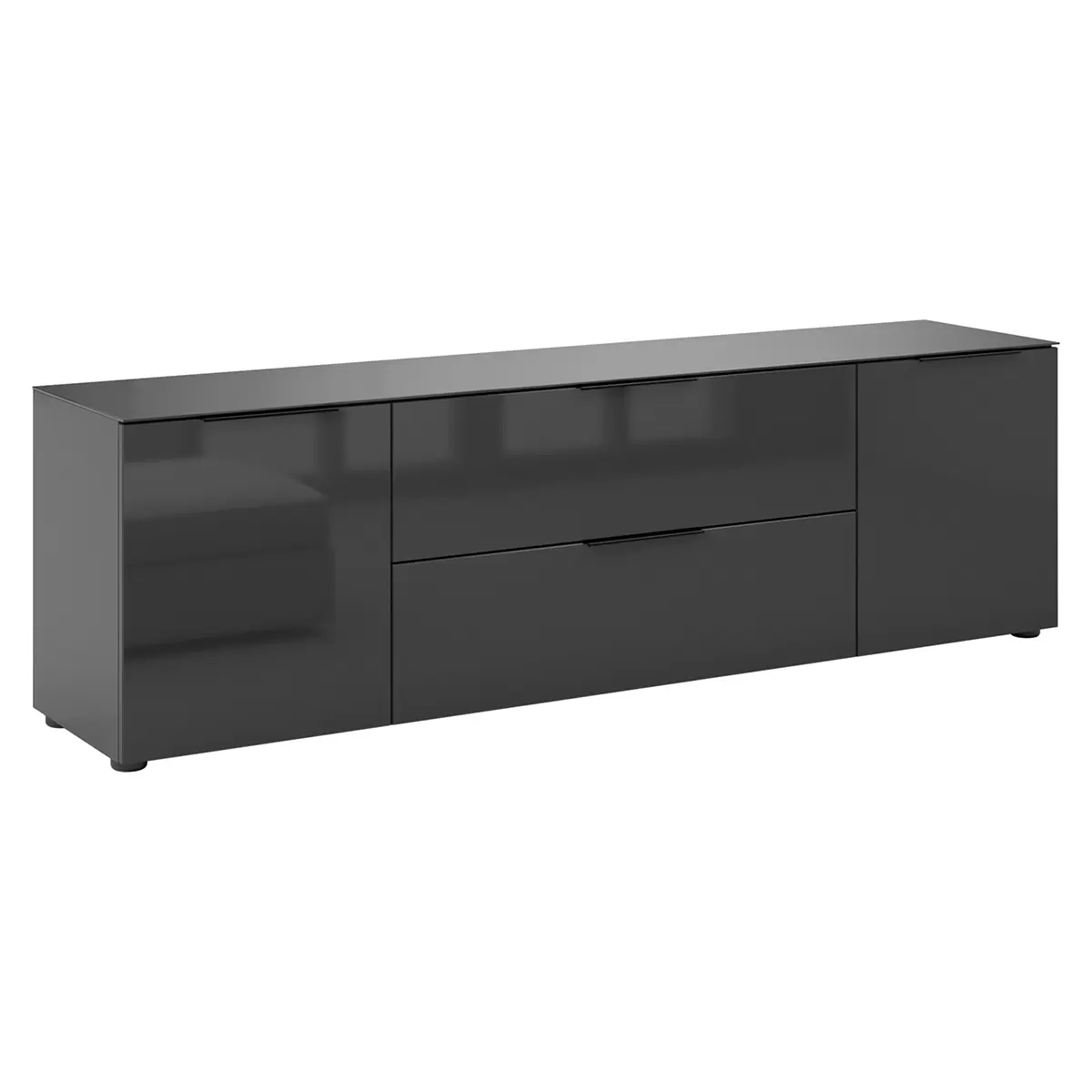 Lowboard 2T1K1S Style Schwarz