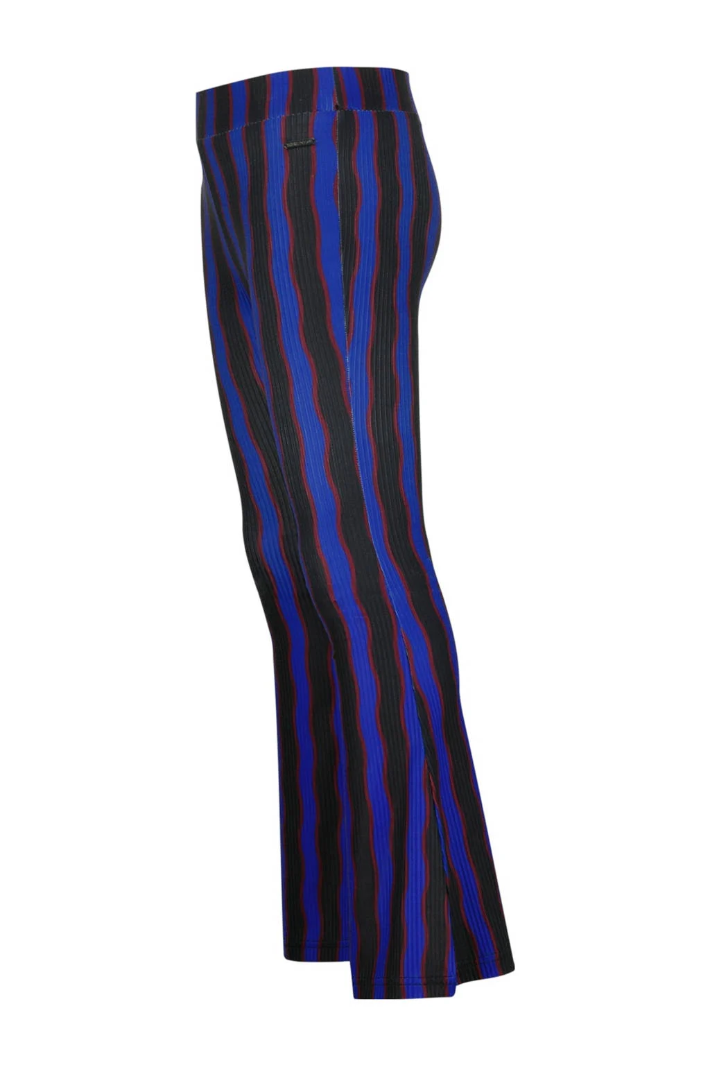 Raizzed flared flared broek zwart