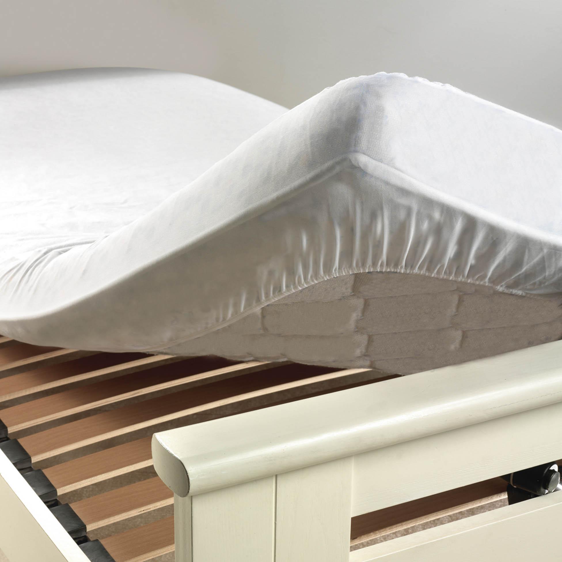 PROTEGE MATELAS 160X200CM MOLLETON BLANC
