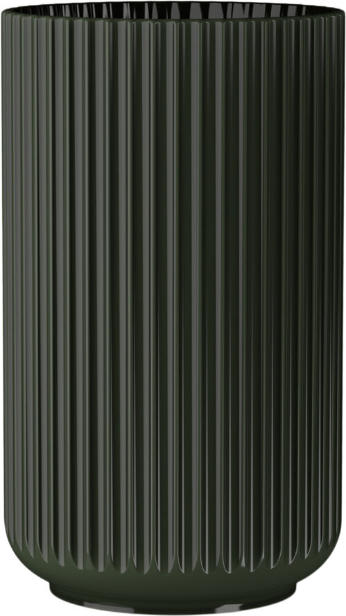 Lyngby Porcelæn Lyngby Vase H31 cm mørk grøn porcelæn Grøn