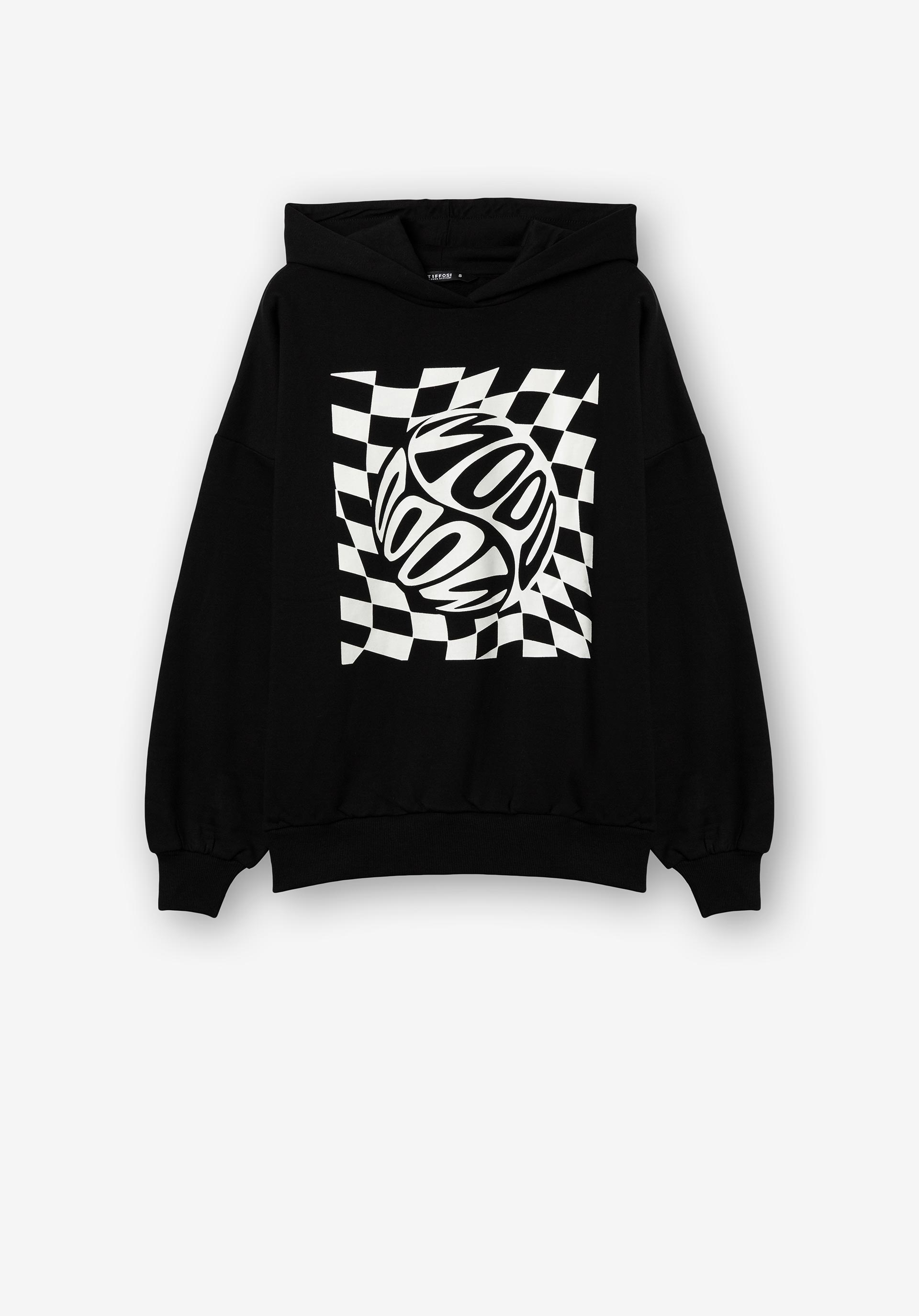 Hoodie com Estampado Frontal