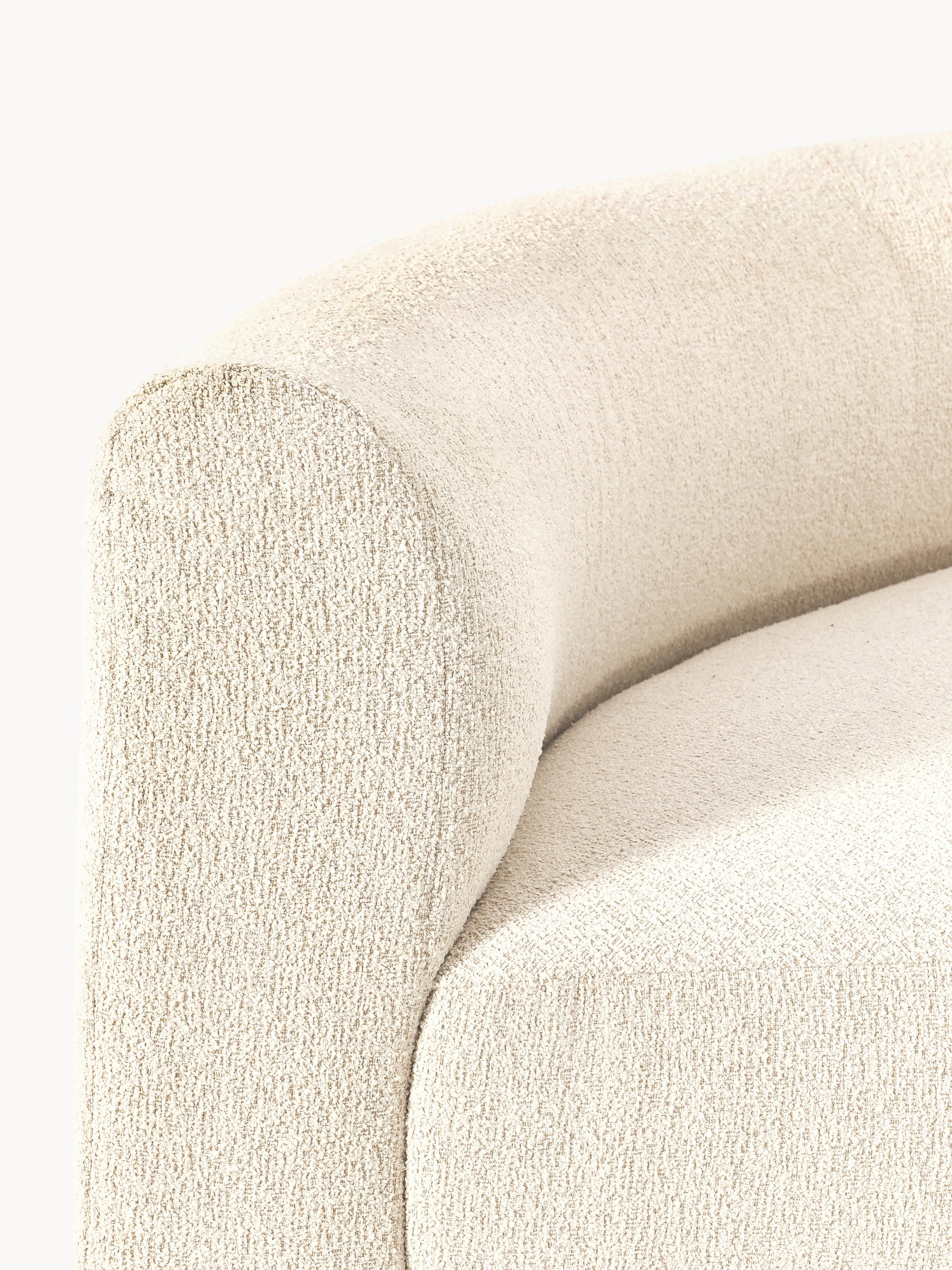 Ronde bouclé hoekmodule Sofia