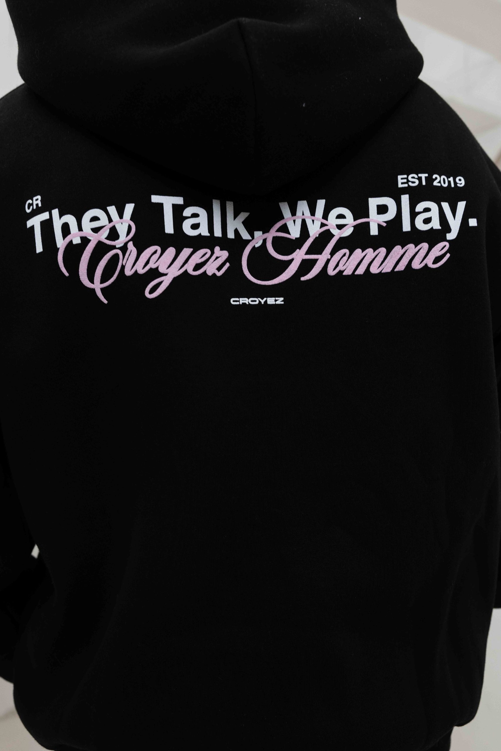 Croyez Talk And Play Zip Hoodie Heren Zwart