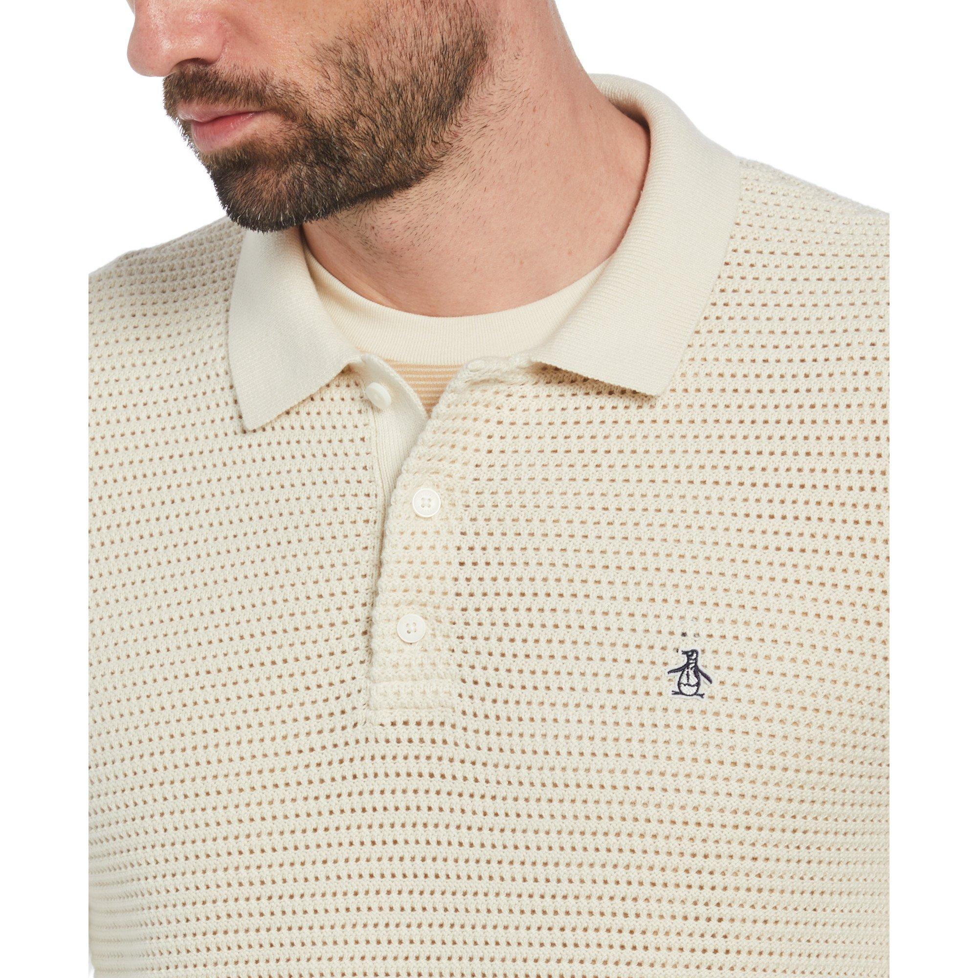 Original Penguin OP Long Sleeve Polo Mens