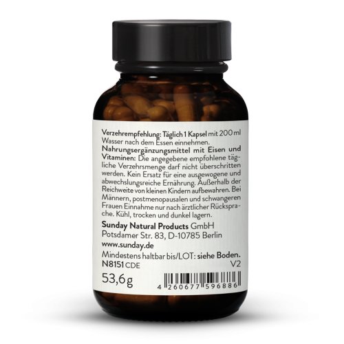 Sunday Natural Products  Eisen KomplexUltra 45 mg