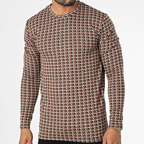 Tee Shirt Manches Longues X Marron