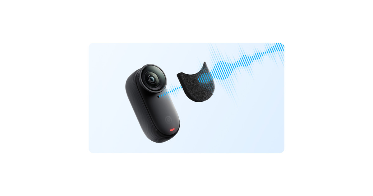 Insta360GO 3/GO 3S Mic Wind Muff bescherming  (Zwart, 4 stuks)