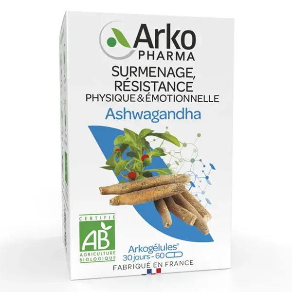Arkopharma Arkogélules Ashwagandha Orgânica 60 cápsulas