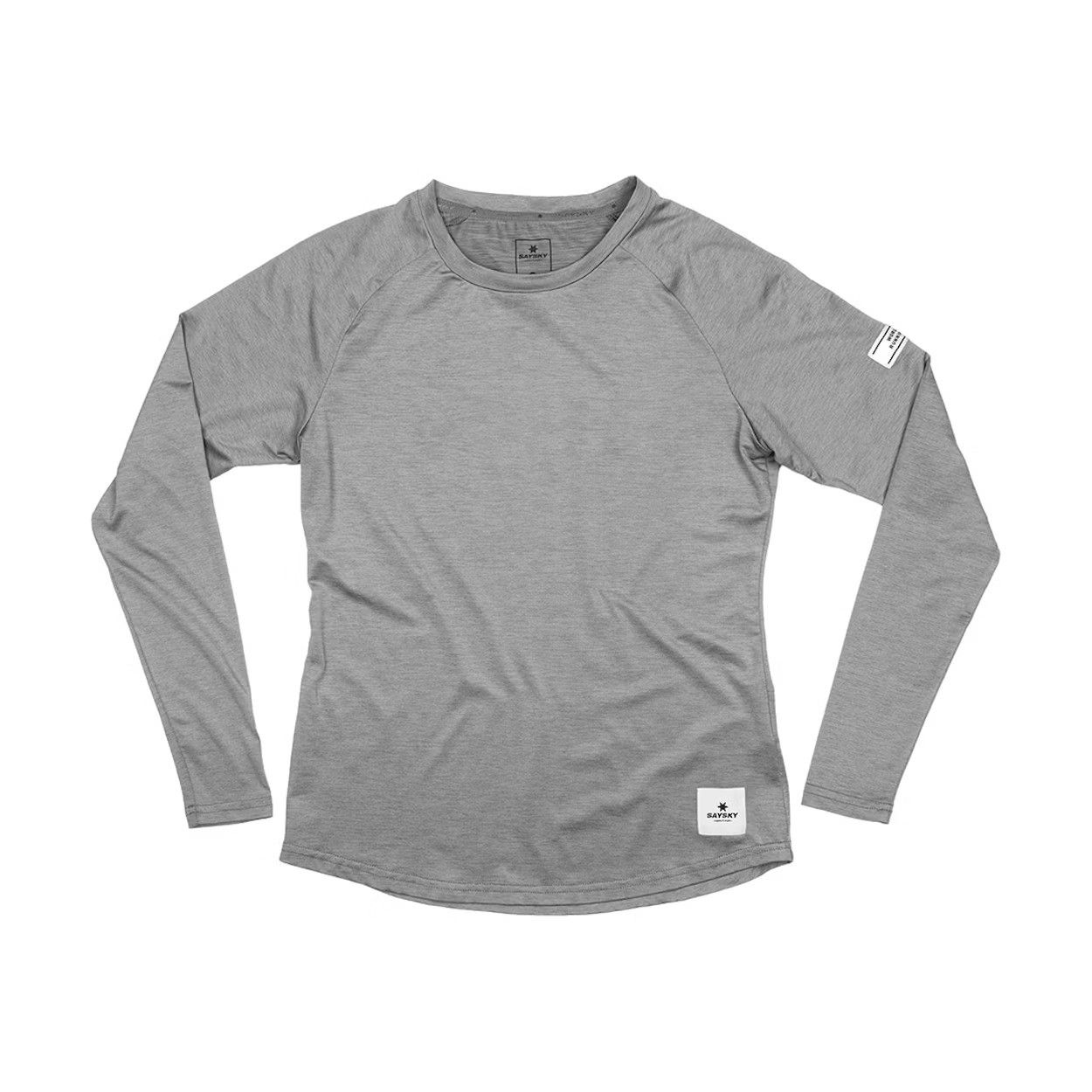 saysky clean pace ls dame light grey melange