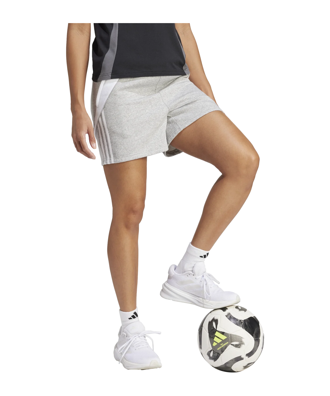 adidas Tiro 24 Short Damen Grau Weiss