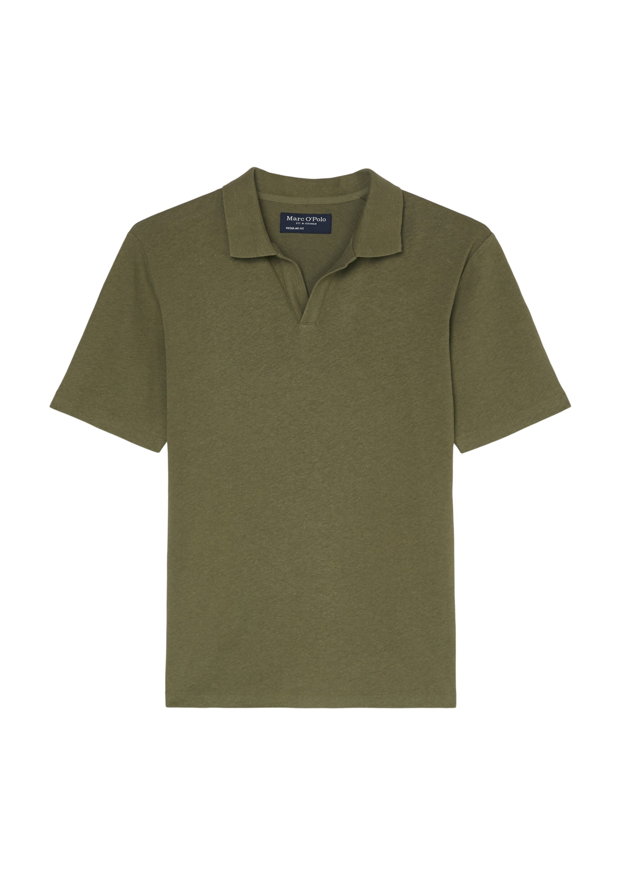 Poloshirt Jersey regular aus Bio-Baumwolle und Leinen