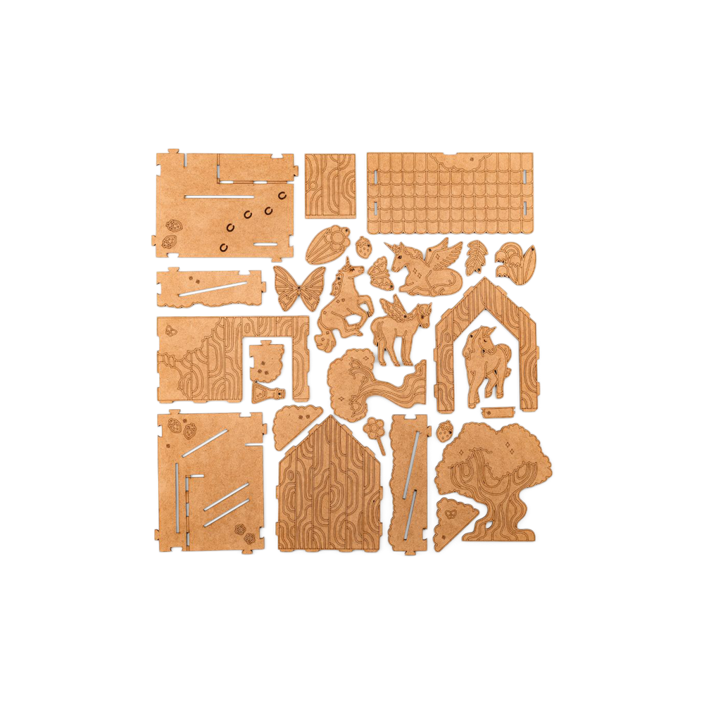 DIY-kit Magic Forest | HDF. | Brown | Crateit