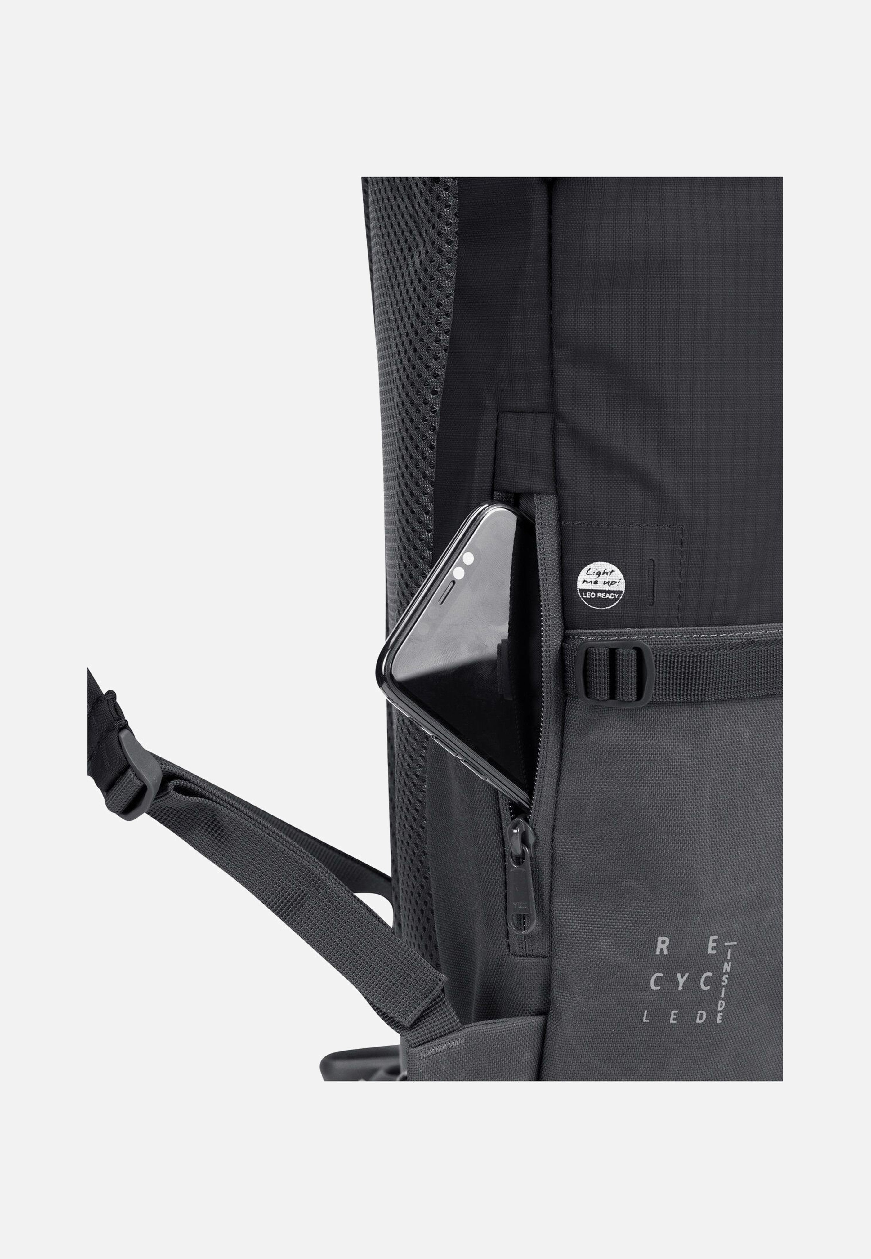 CityGo 23 II Black - Rolltop Rucksack