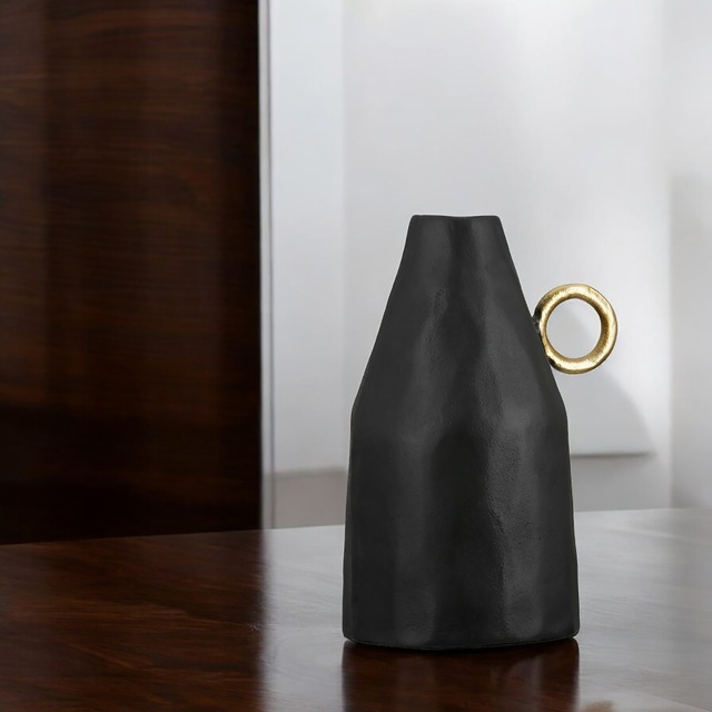 GILDE Tischvase »Vase Dora, schwarz H.31 cm«