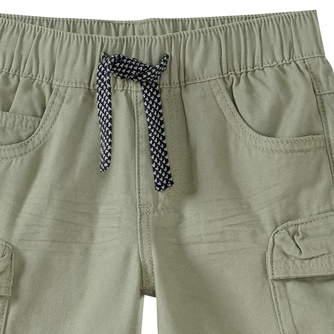 Topolino Jungen Cargo-Shorts mit Tunnelzug oliv