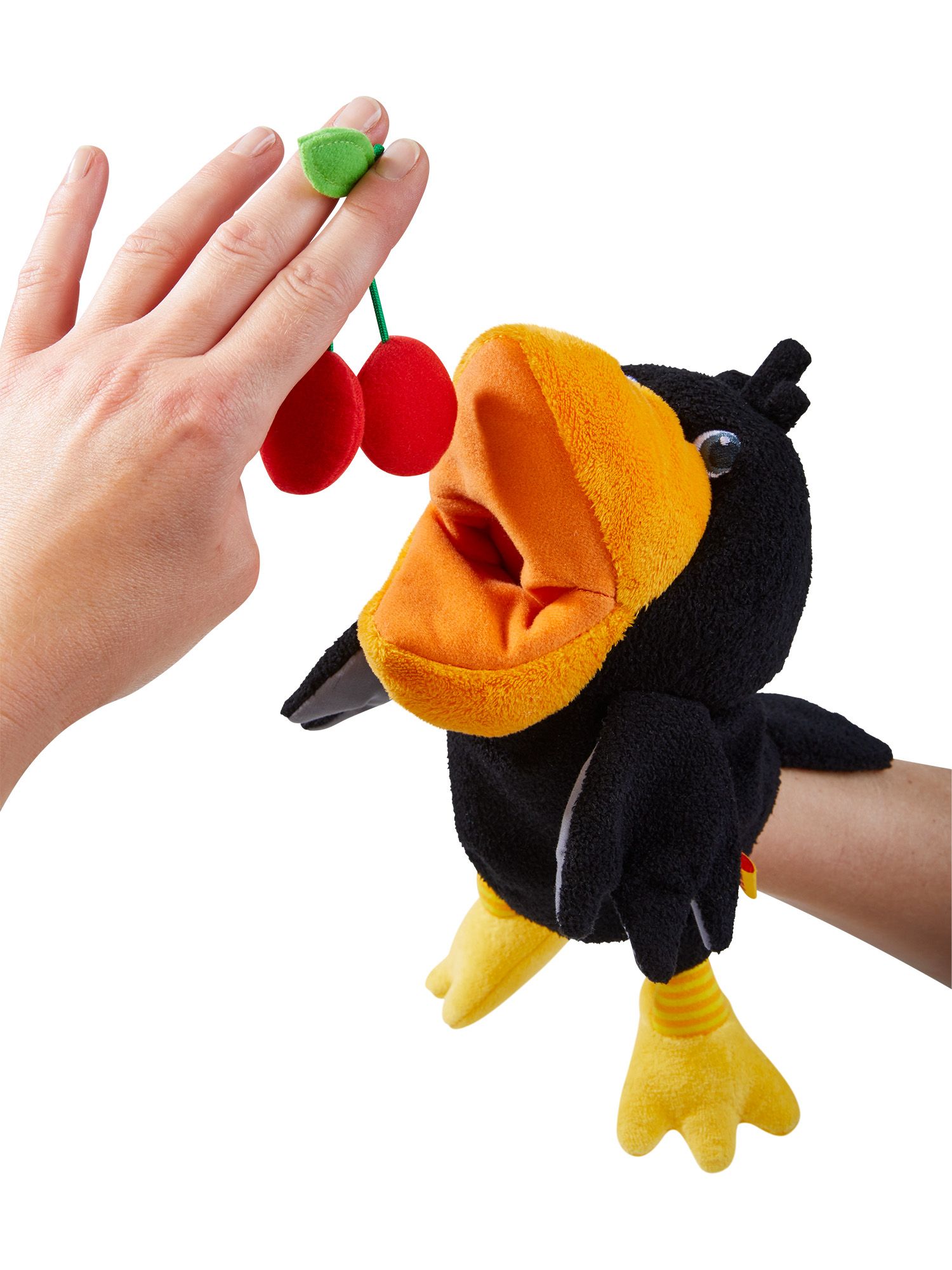 HABA Handpuppe Handpuppe Rabe Theo