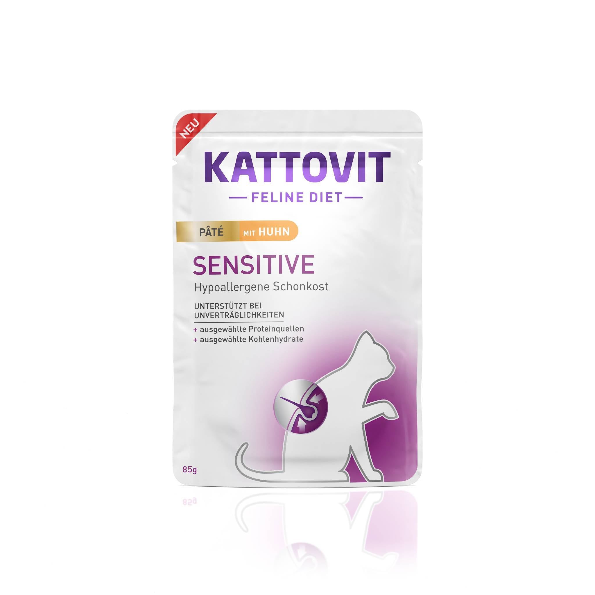 KATTOVIT Sensitive Paté Huhn