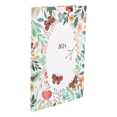 Idena Wochenkalender 2024 A6 Flower Wearth FSC-Mix