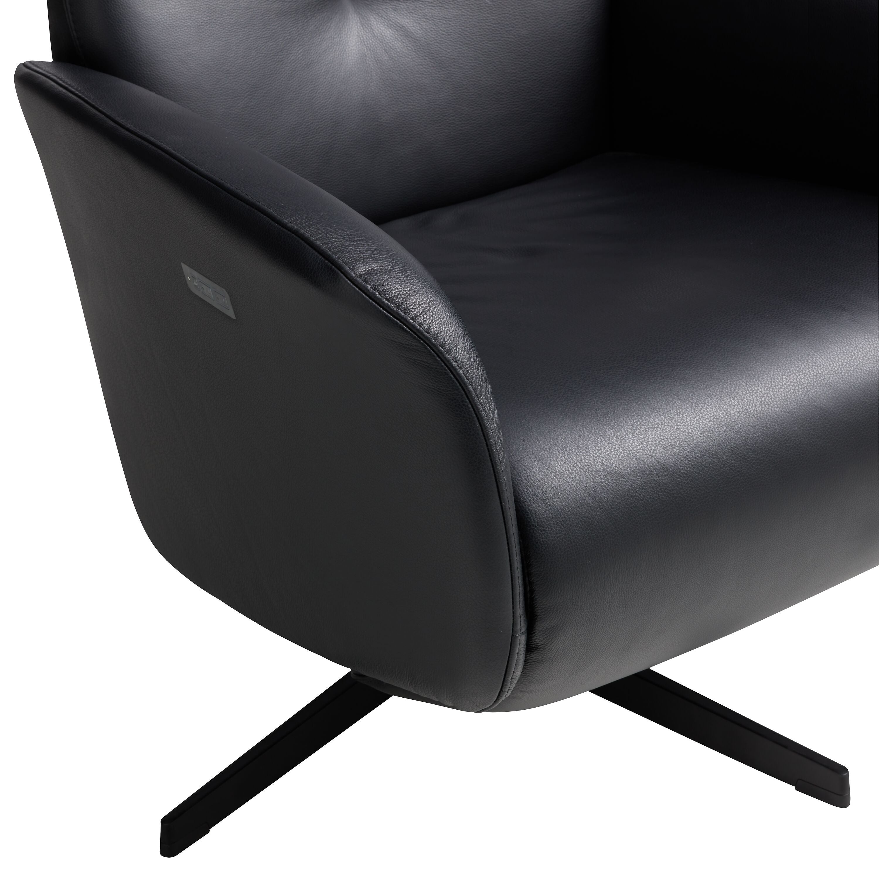 ASCAN Relaxsessel - Schwarz / B: 76.0 cm x T: 78.0 cm x H: 114.0 cm