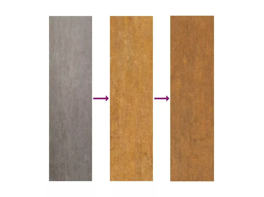 Porte de jardin acier résistant aux intempéries design lumière