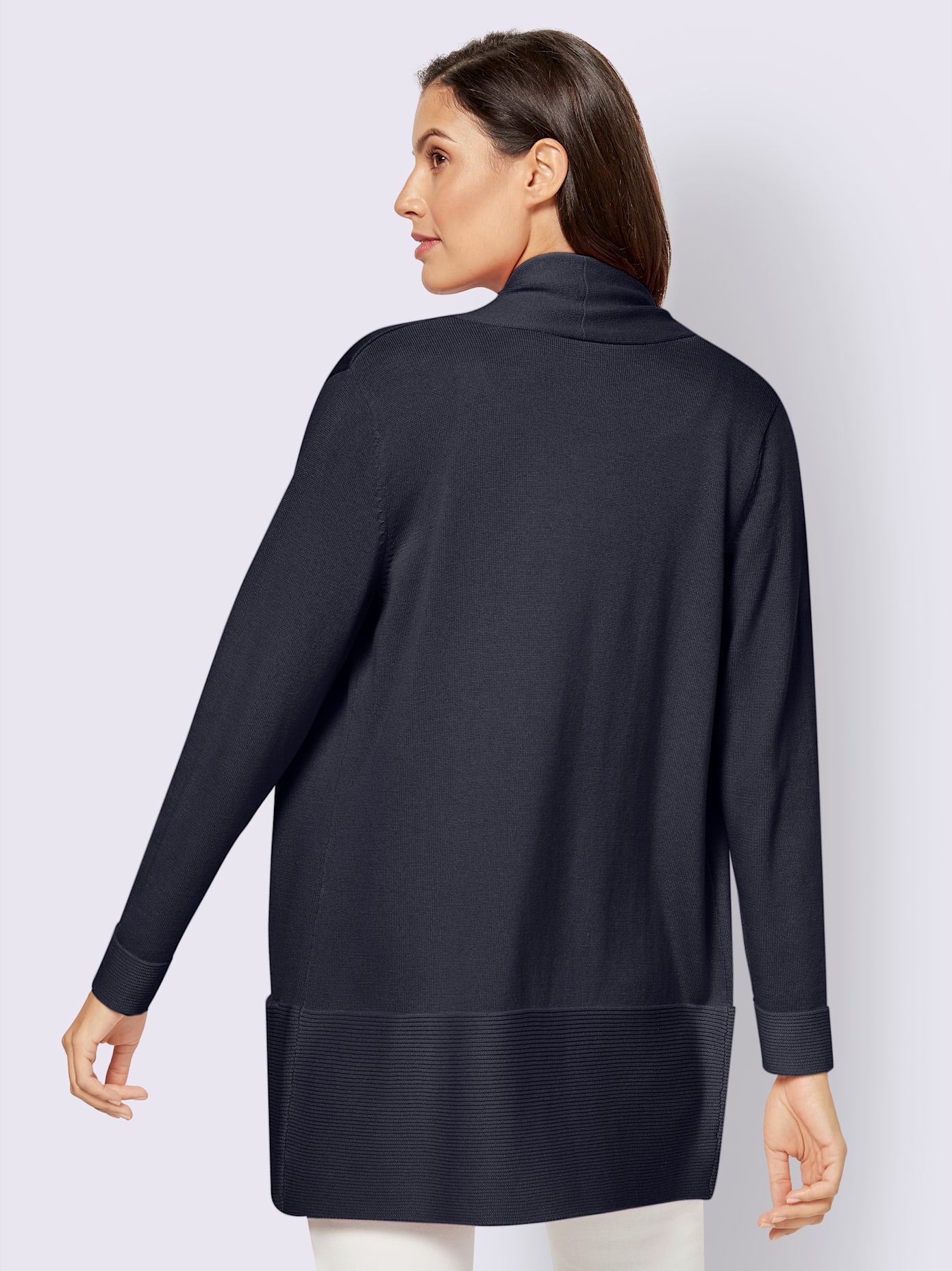 Veste longue en tricot 100% coton pima