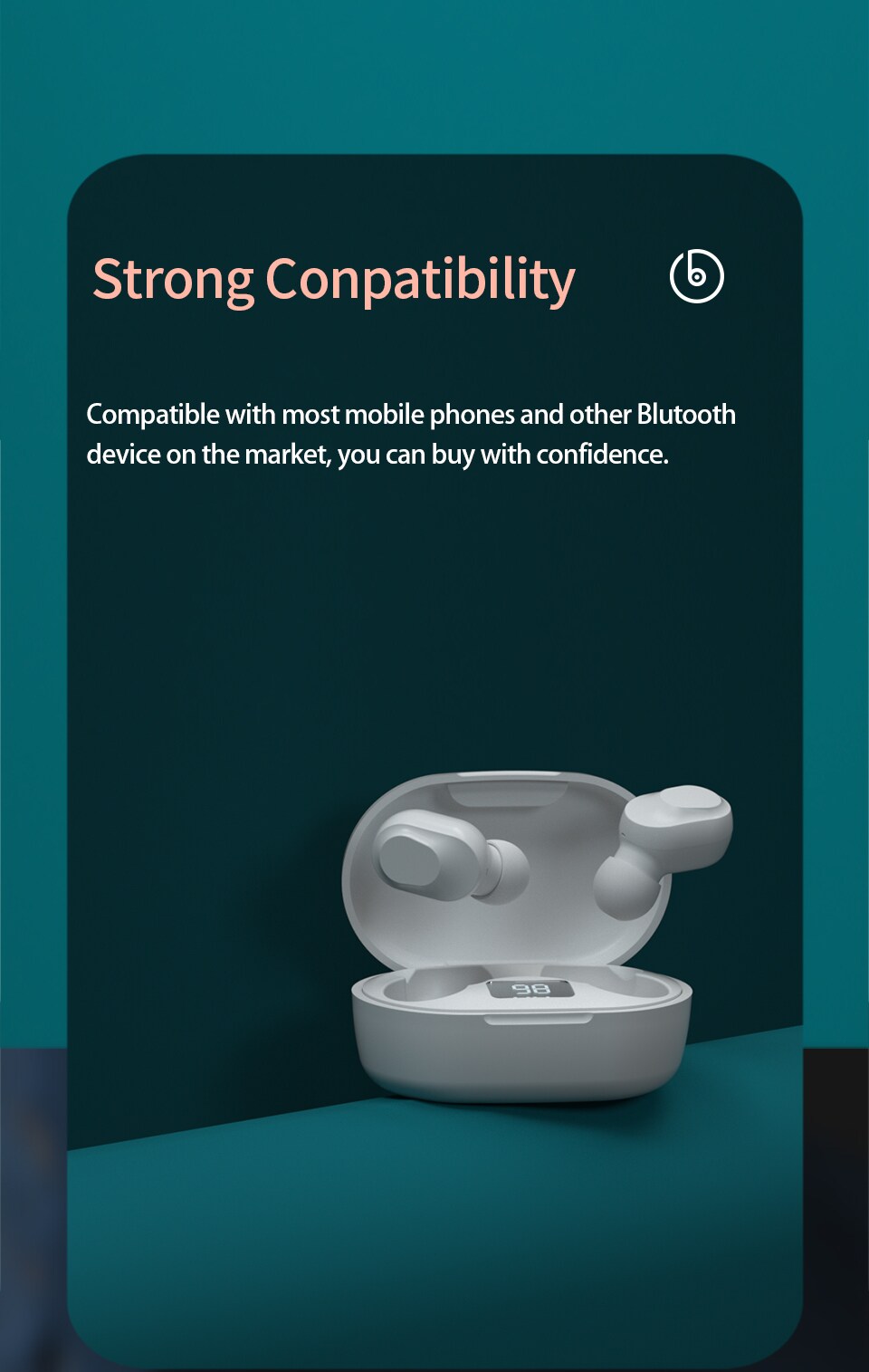 Lenovo XT91 Bluetooth-Kopfhörer Weiß