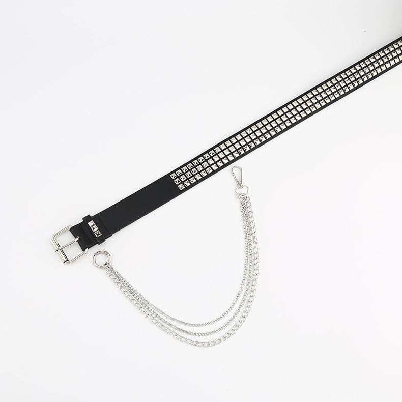 Malnia Home - Riem van imitatieleer met studs