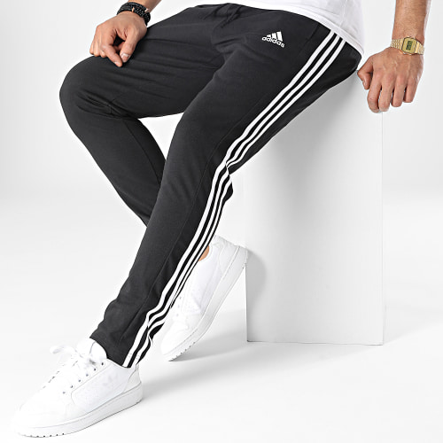 Pantalon Jogging A Bandes IC0044 Noir