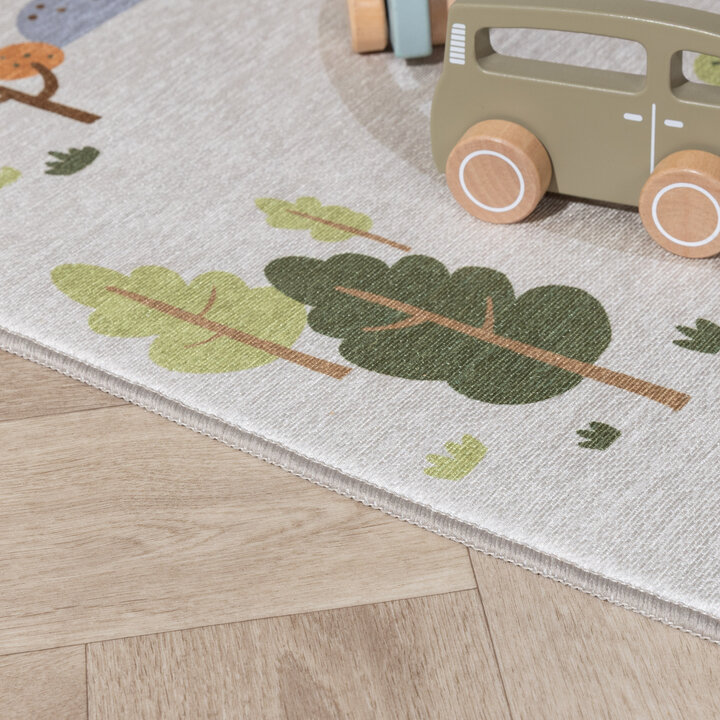 Speelkleed auto - Rocky Ride Grijs | Wasbaar