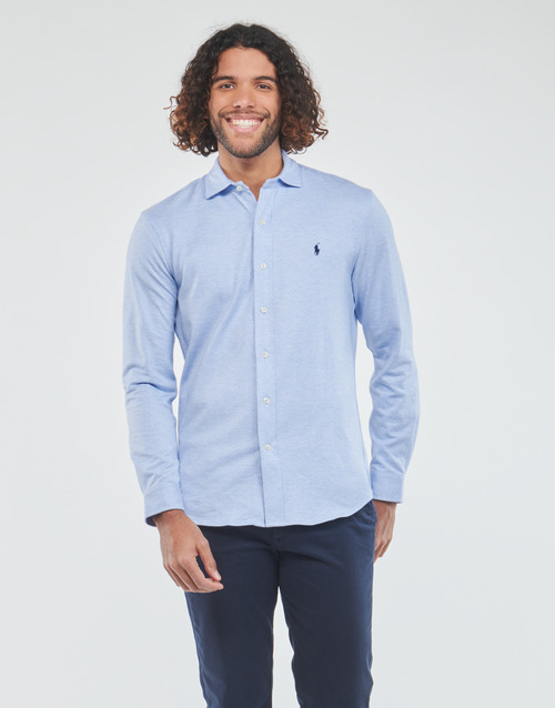 Polo Ralph Lauren - CHEMISE COUPE DROITE Azul / Celeste / Blanco