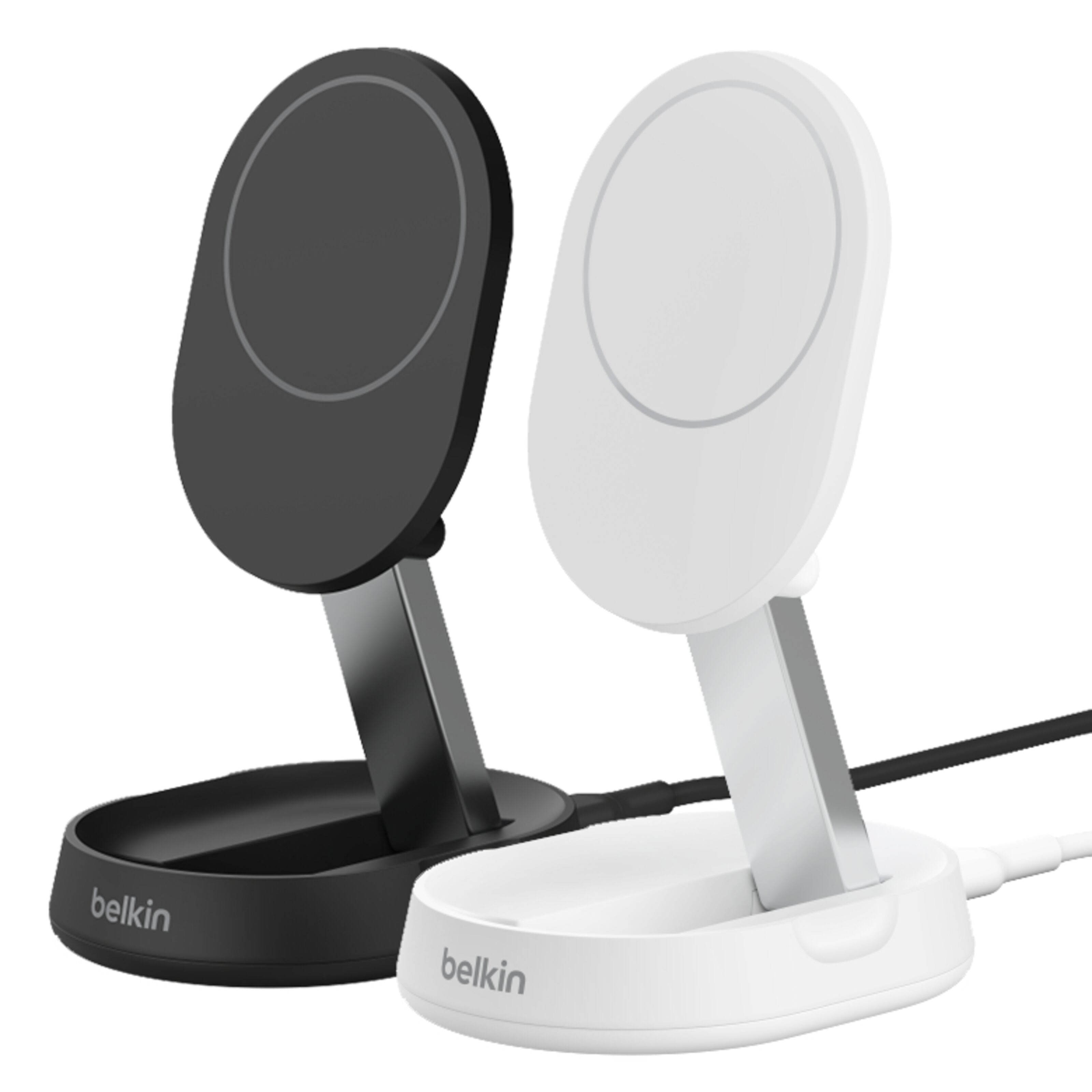 Belkin BoostCharge Pro Ladestativ med Qi2 15 W Hvit